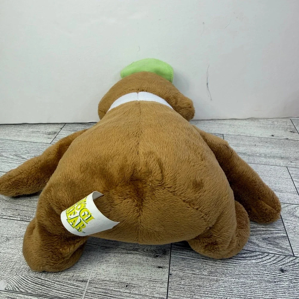 Yogi Bear Plush Stuffed Animal Hanna-Barbera Brown Green Hat Tie 9.5 inch